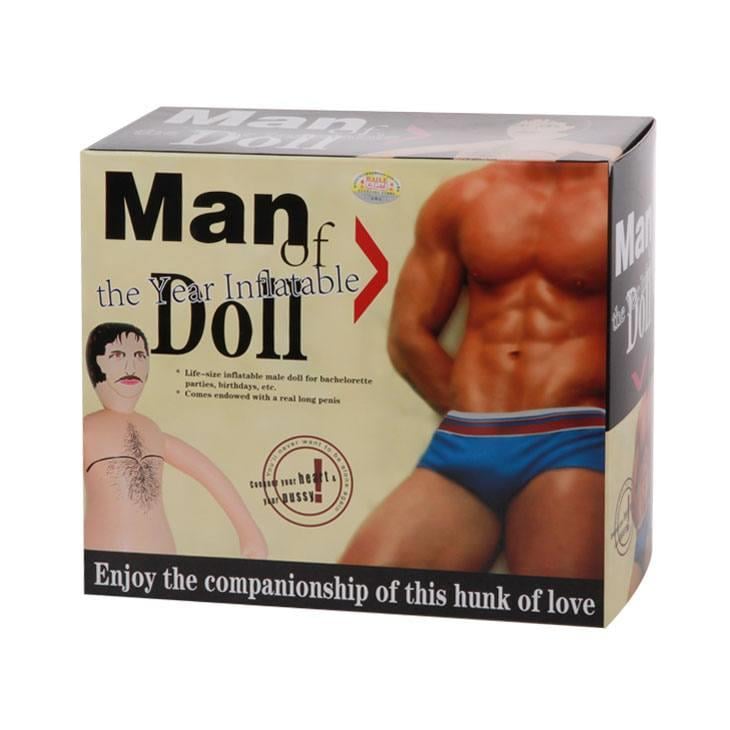 Man Doll Saçlı Titreşimli 19 Cm Penisli Şişme Erkek Manken Bebek