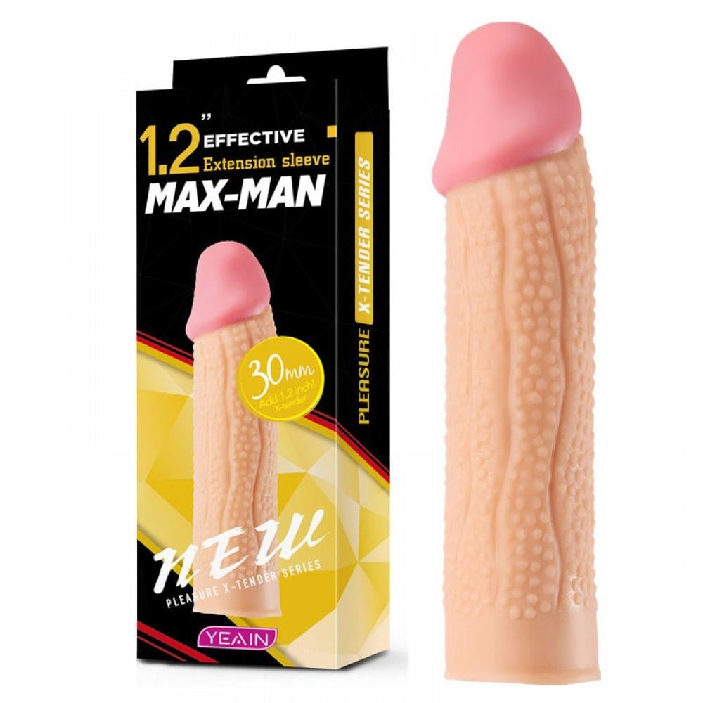 Max Man 30mm Dolgulu Penis Kılıfı YN0050