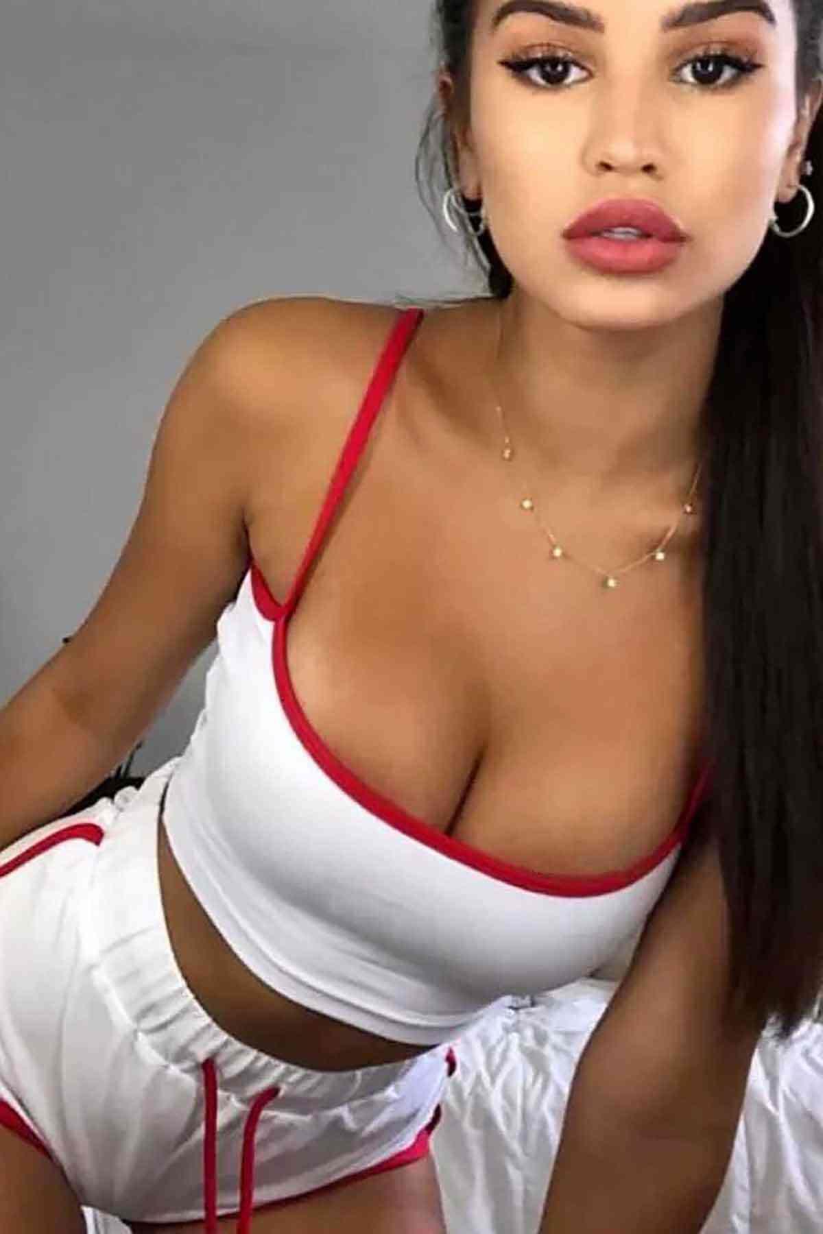 Merry See Şortlu Büstiyer Takım Beyaz