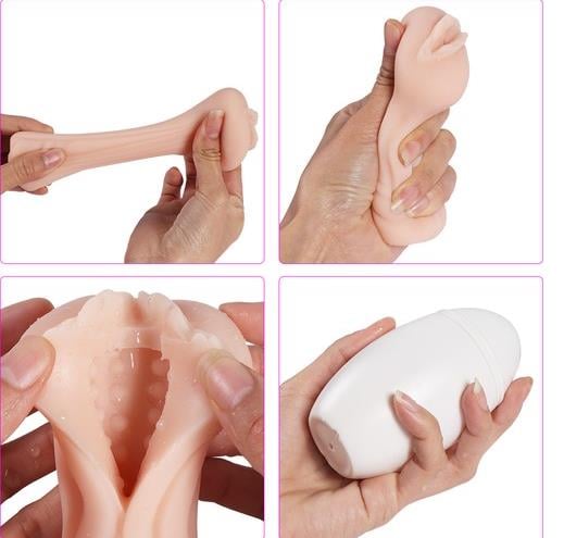 Mini Masturbator Yeşil Renkli Cep Vajinası Egg Mastürbatör