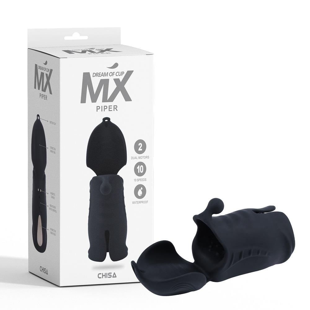 Mx Piper Titreşimli Şarjlı Özel Tasarım Mastürbatör