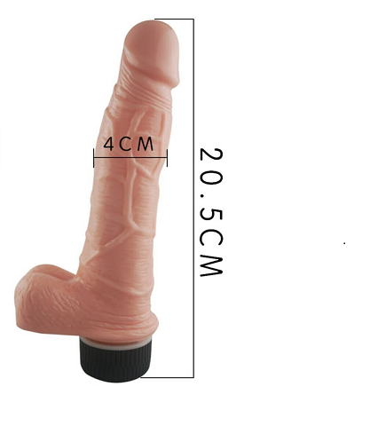 Perfect Pleasure Realistik Kalın Damarlı 17 Cm Titreşimli Penis