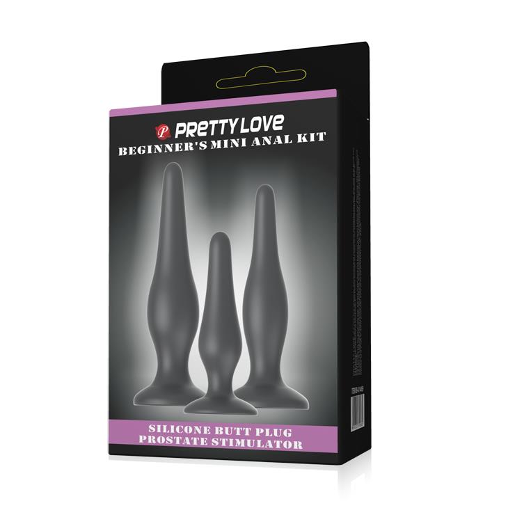 Pretty Love3 Boy Anal Açıcı Lüks Hazırlık Seti Zenci Anal Plug Anal Penis