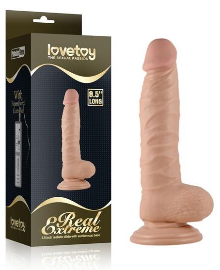 Real Extreme 22 Cm Güçlü Vantuzlu Tam Realistik Dildo Penis