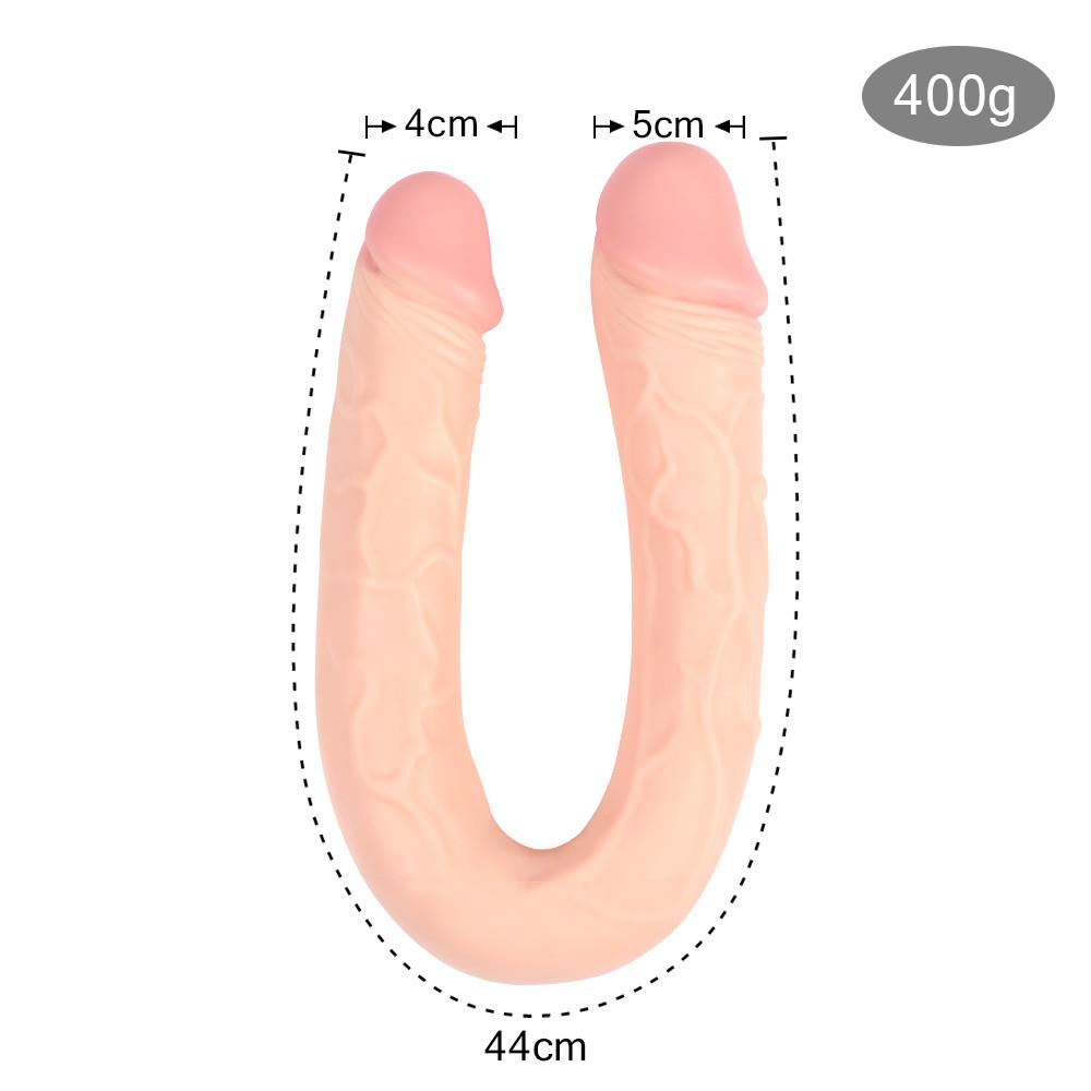 Shequ Harold 44 Cm Çift Taraflı Ten Rengi Unisex Penis