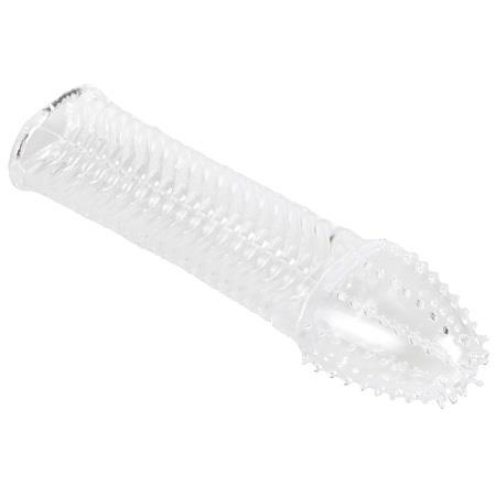 Tırtıklı Uzatıcı Dolgulu Penis Kılıfı