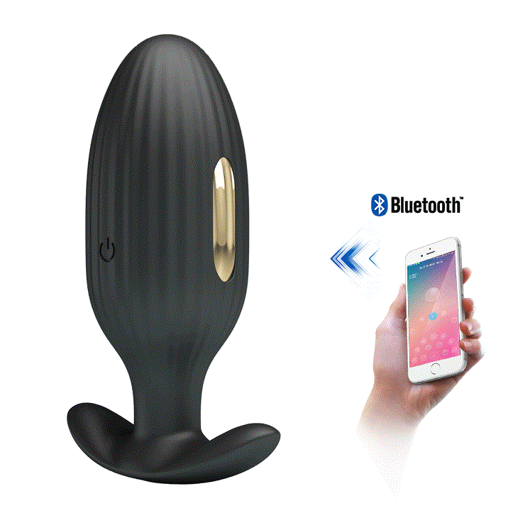 Unisex 12 Titreşimli E-Stim Plug Süper Lüks Anal Tıkaç