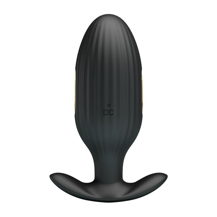 Unisex 12 Titreşimli E-Stim Plug Süper Lüks Anal Tıkaç