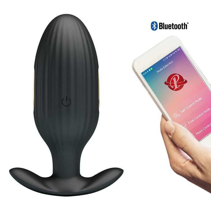 Unisex 12 Titreşimli E-Stim Plug Süper Lüks Anal Tıkaç