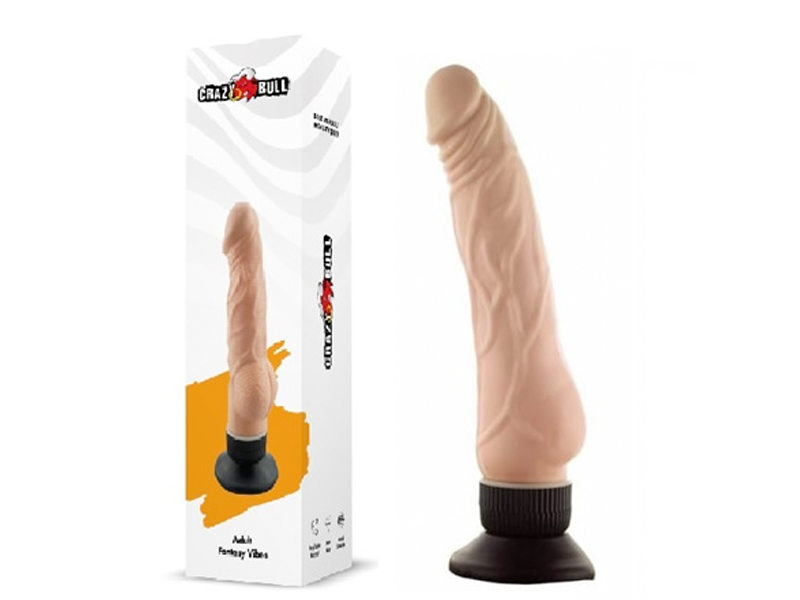 Waves 19 Cm Vantuzlu Damarlı Realistik Vibratör Penis