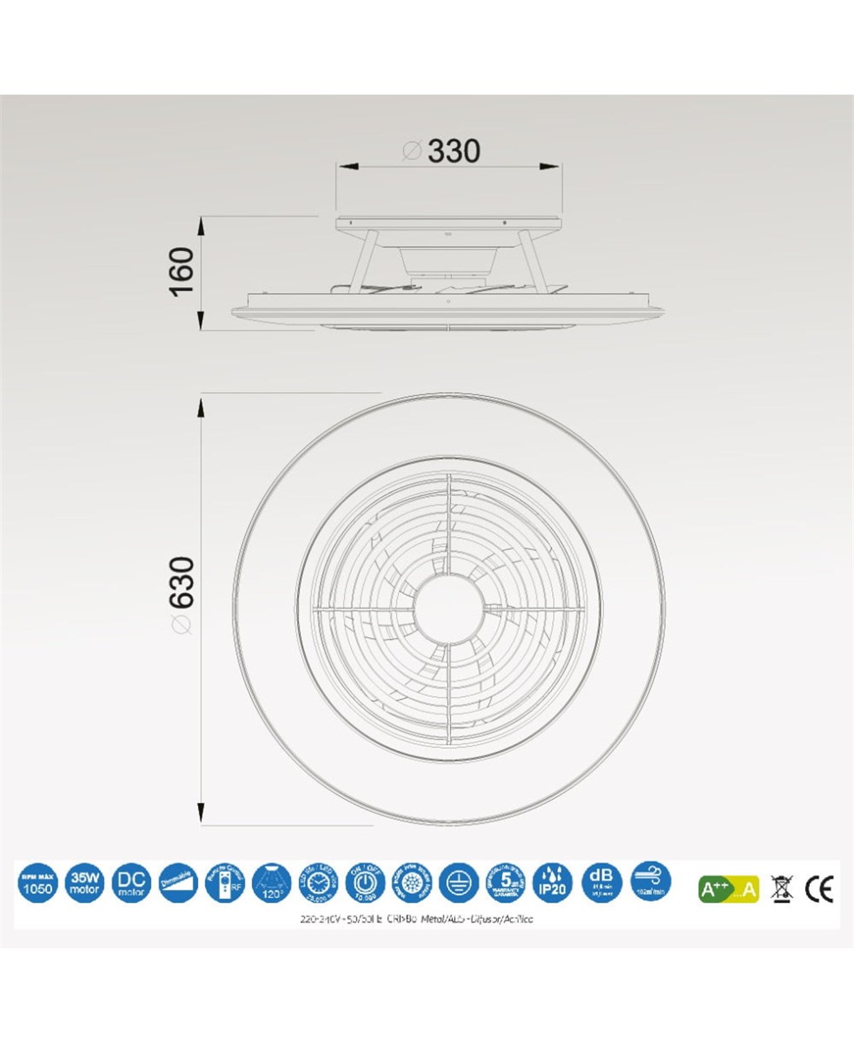 ALISIO BEYAZ VANTİLATÖR / FAN