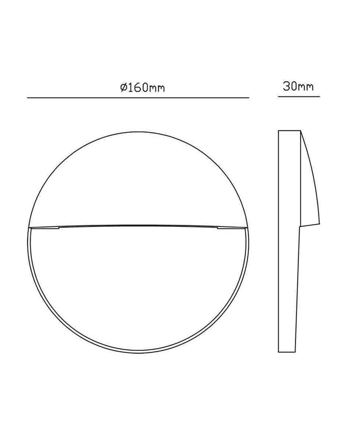 BAKER Ø16 CM SİYAH APLİK