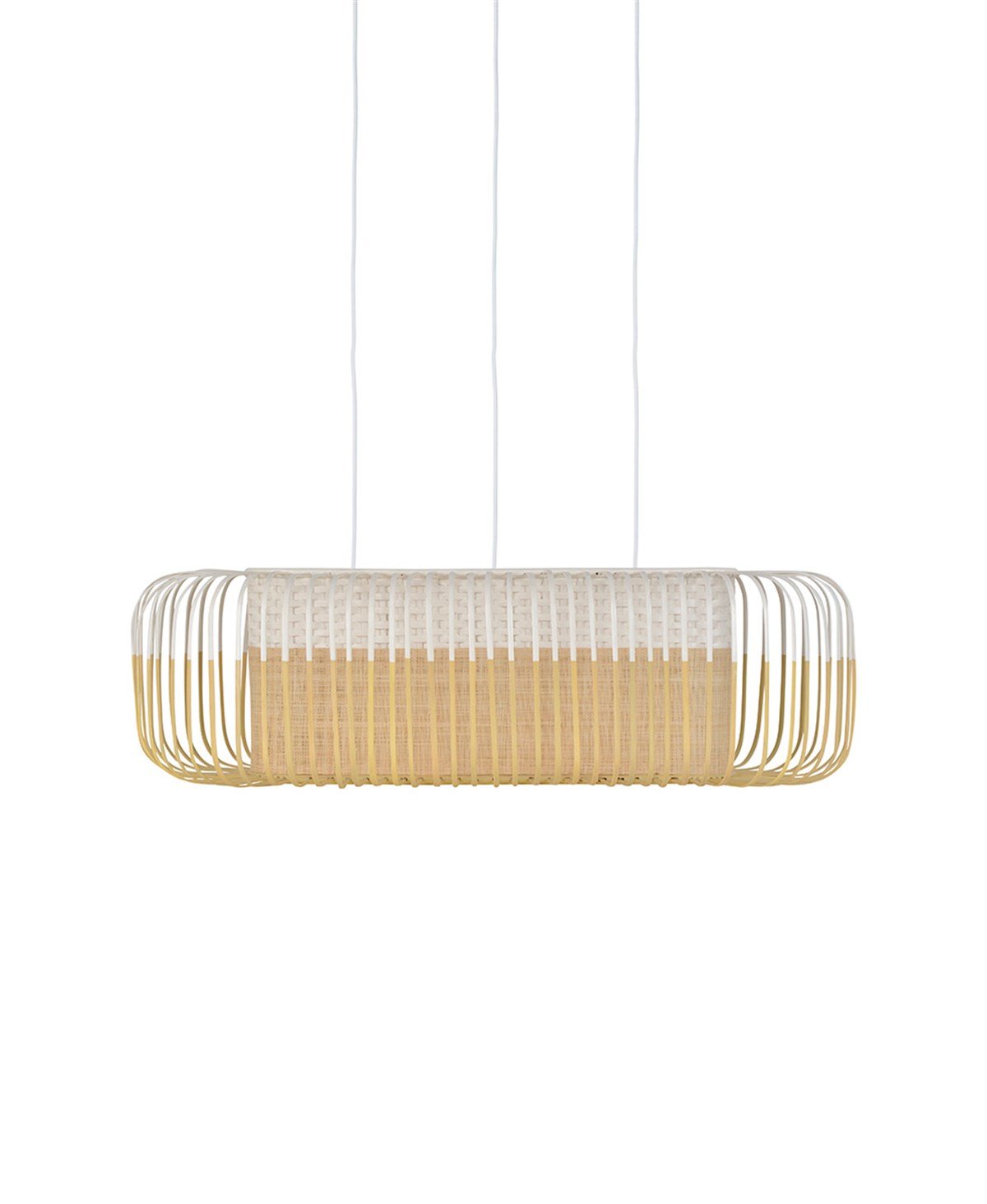 BAMBOO OVAL M BEYAZ AVİZE