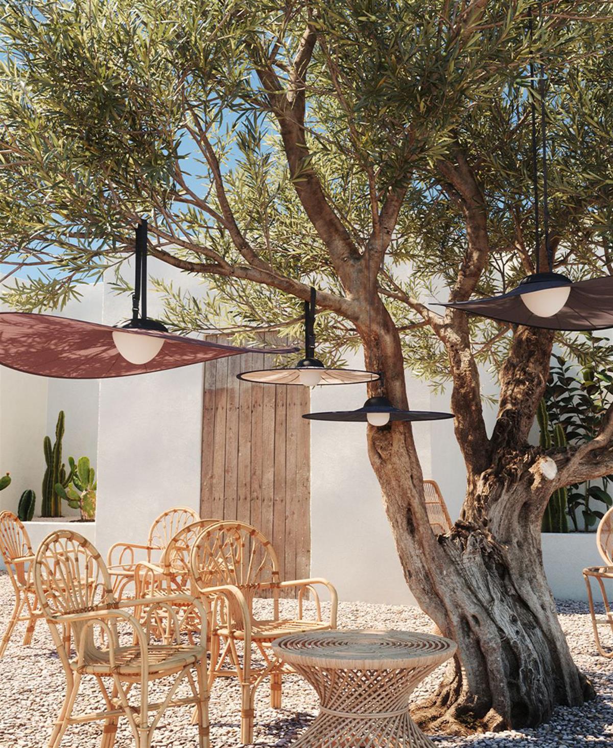 BLOOM KREM RENGİ UZAKTAN KUMANDALI DIŞ MEKAN SARKIT