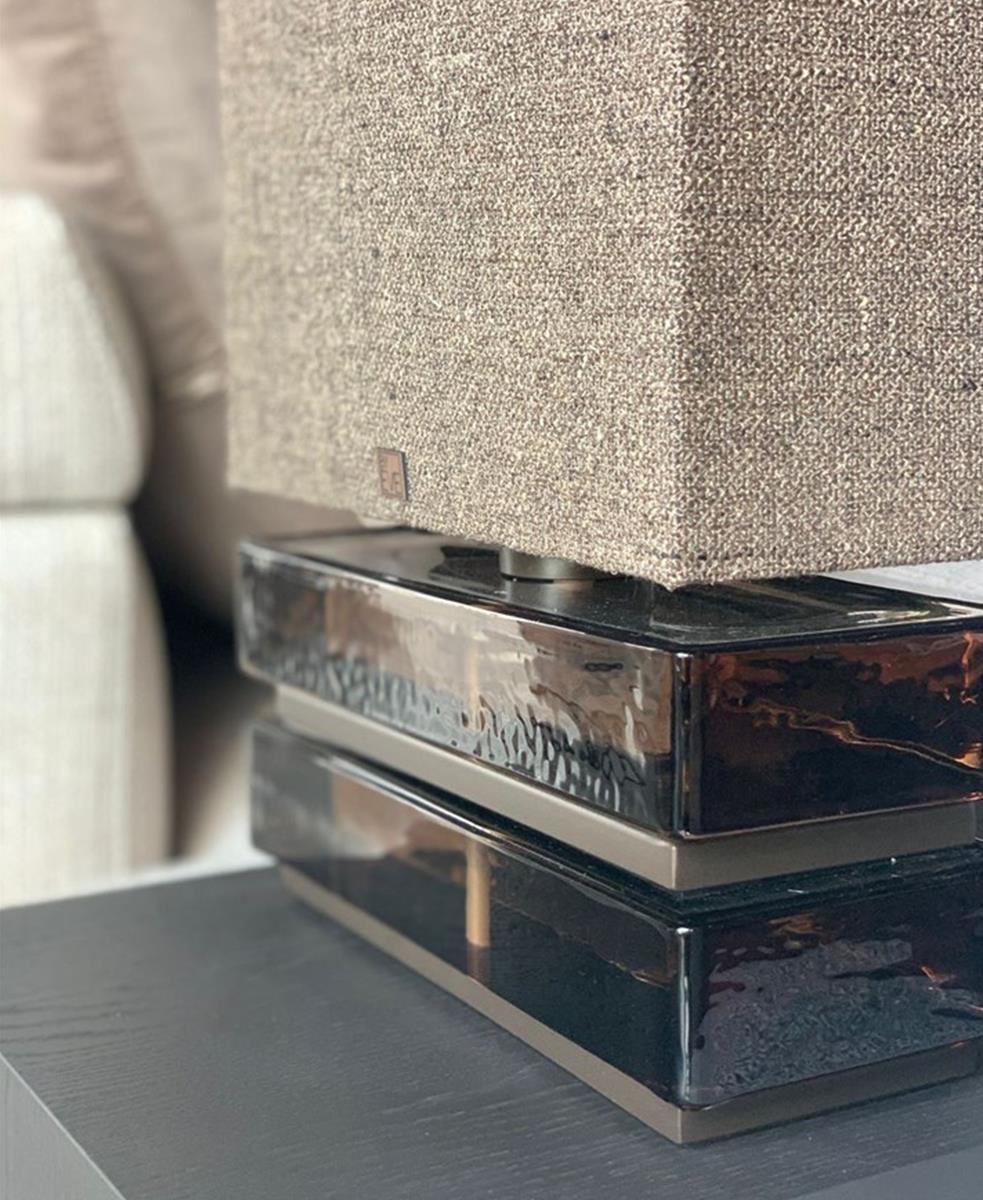 Bricks Büyük Boy Kahve Abajur