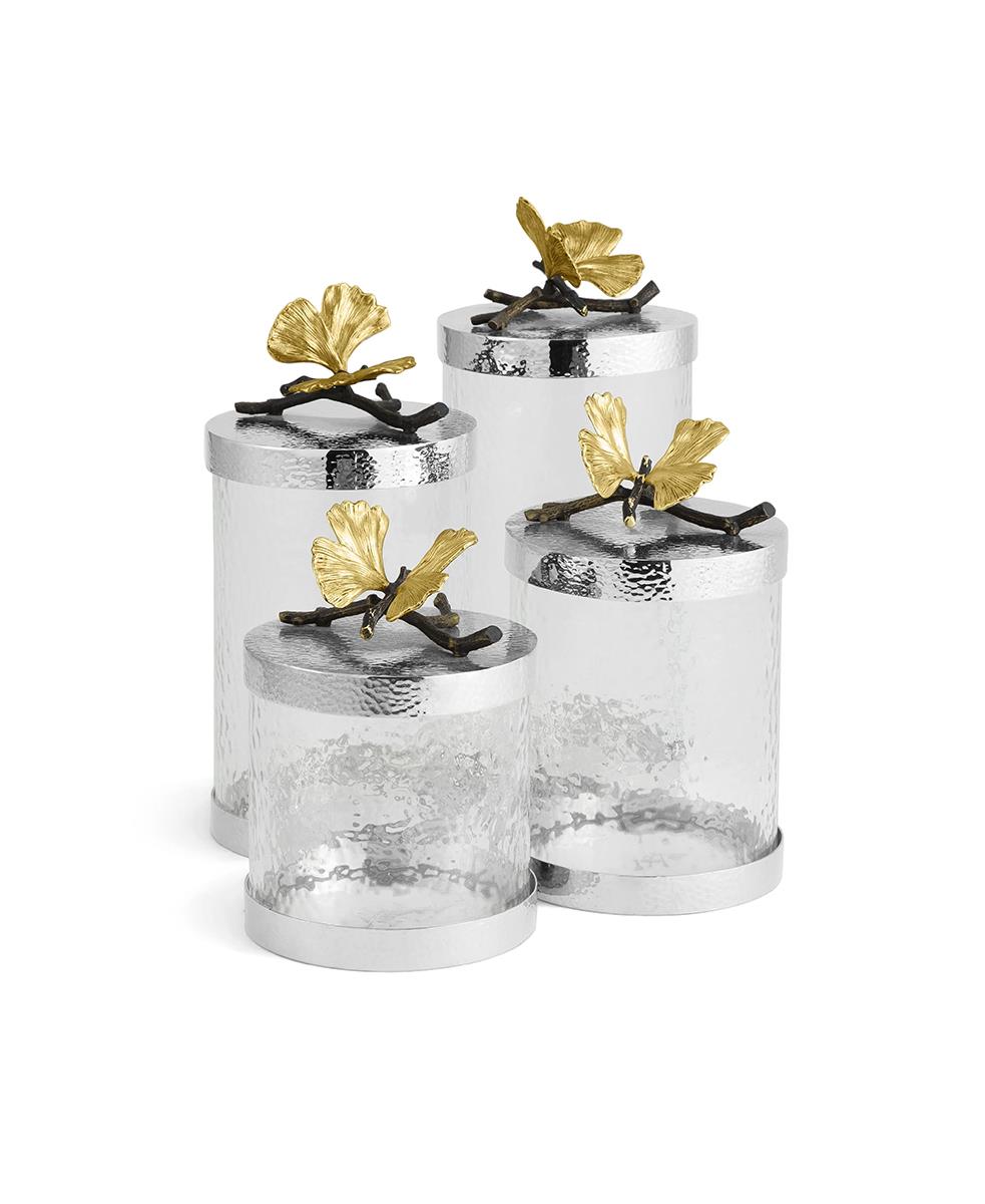 Butterfly Gingko Cam Kutu-L