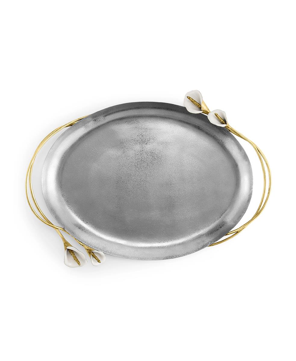 Calla Lily Oval Tepsi