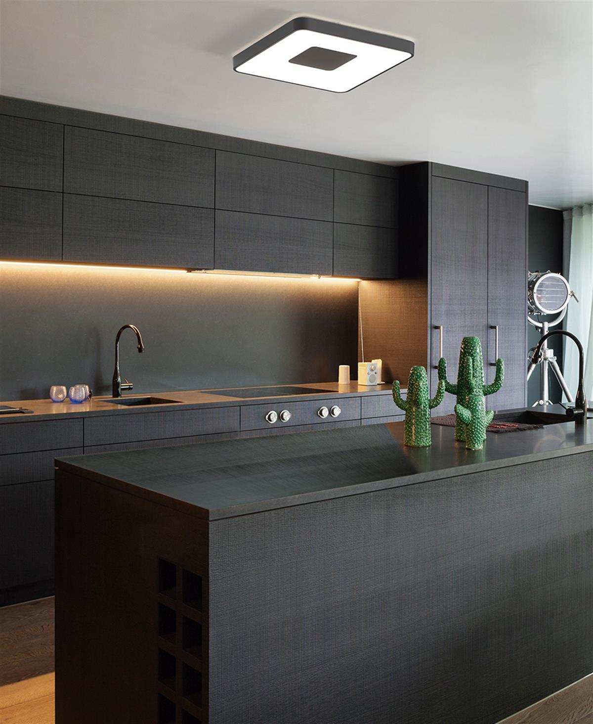 COIN KARE BÜYÜK BOY SİYAH PLAFONYER