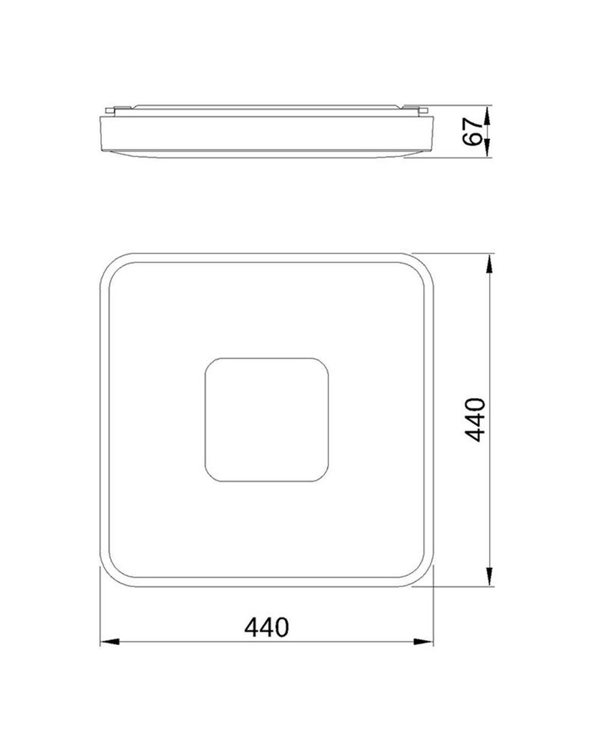 COIN KARE ORTA BOY SİYAH PLAFONYER