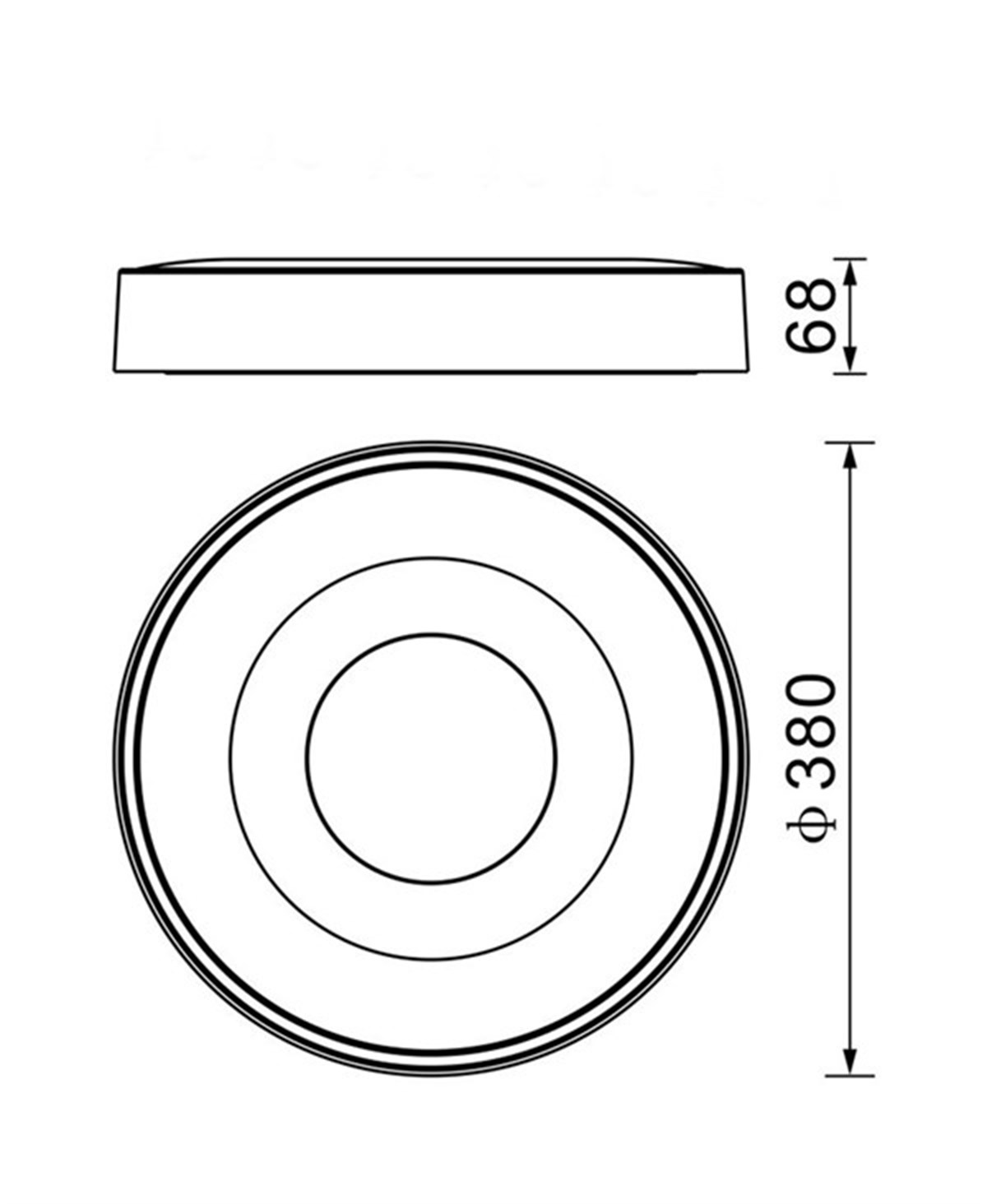 COIN KÜÇÜK BOY SİYAH PLAFONYER