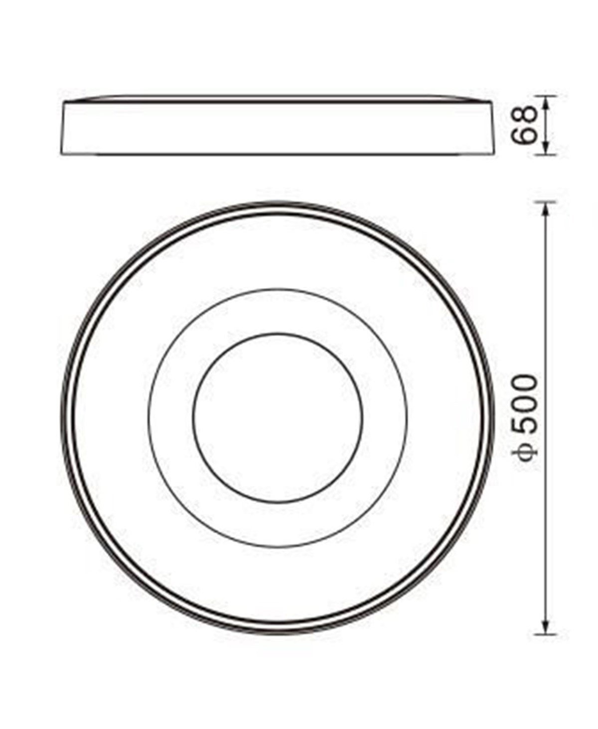 COIN ORTA BOY SİYAH PLAFONYER