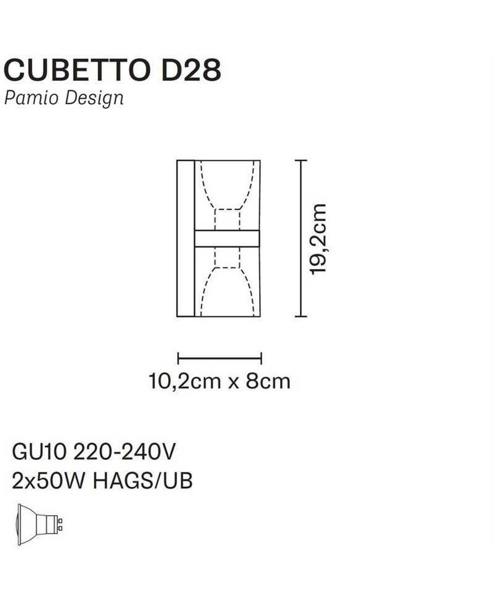 Cubetto Şeffaf İkili Aplik