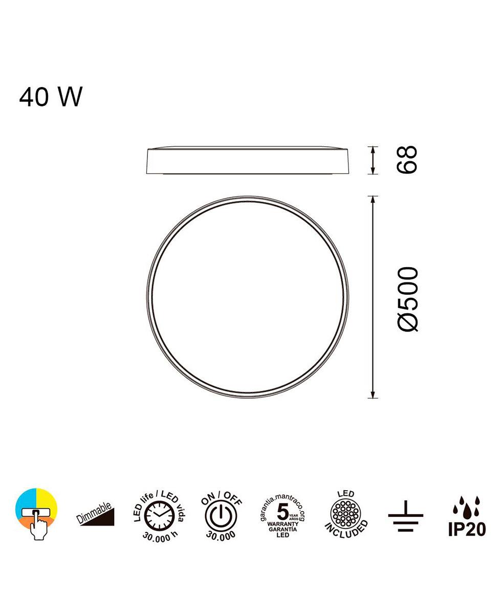 Cumbuco 50 cm Ahşap Rengi Plafonyer