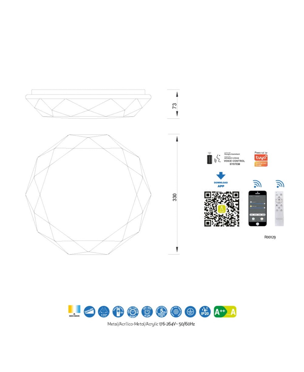 DIAMANTE KÜÇÜK PLAFONYER