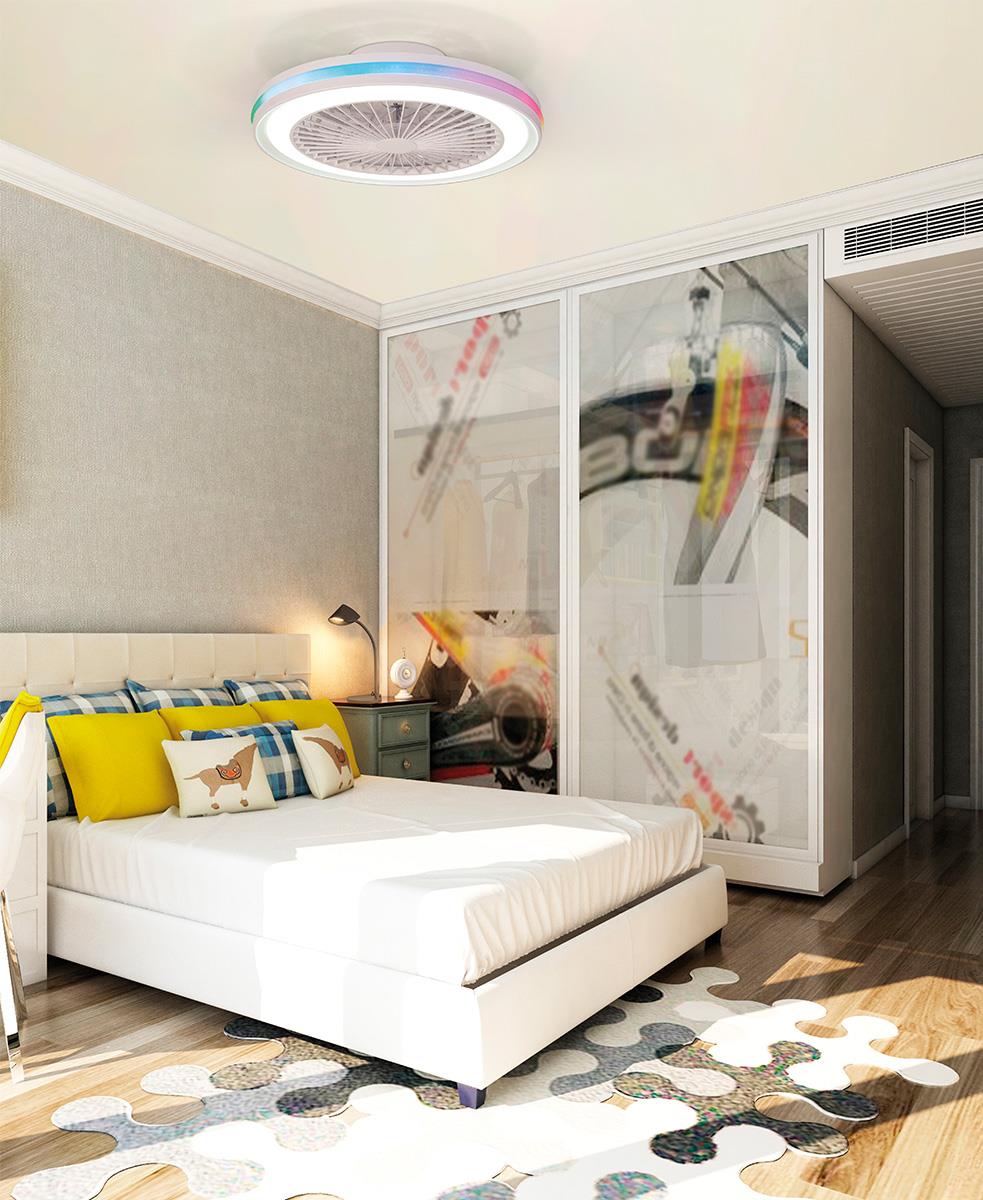 GAMER BÜYÜK BOY BEYAZ RGB VANTİLATÖR