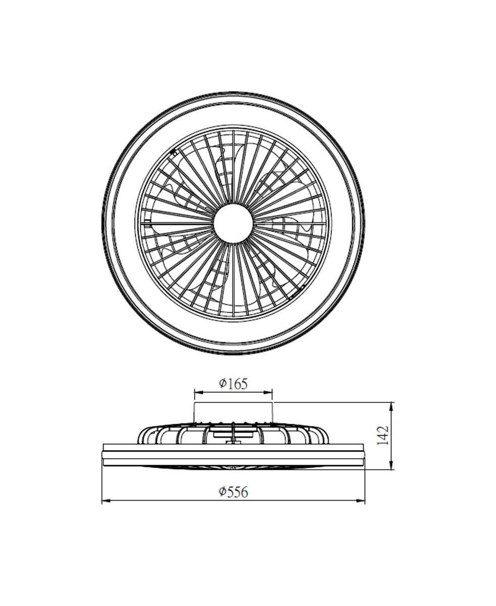 GAMER BÜYÜK BOY SİYAH RGB VANTİLATÖR