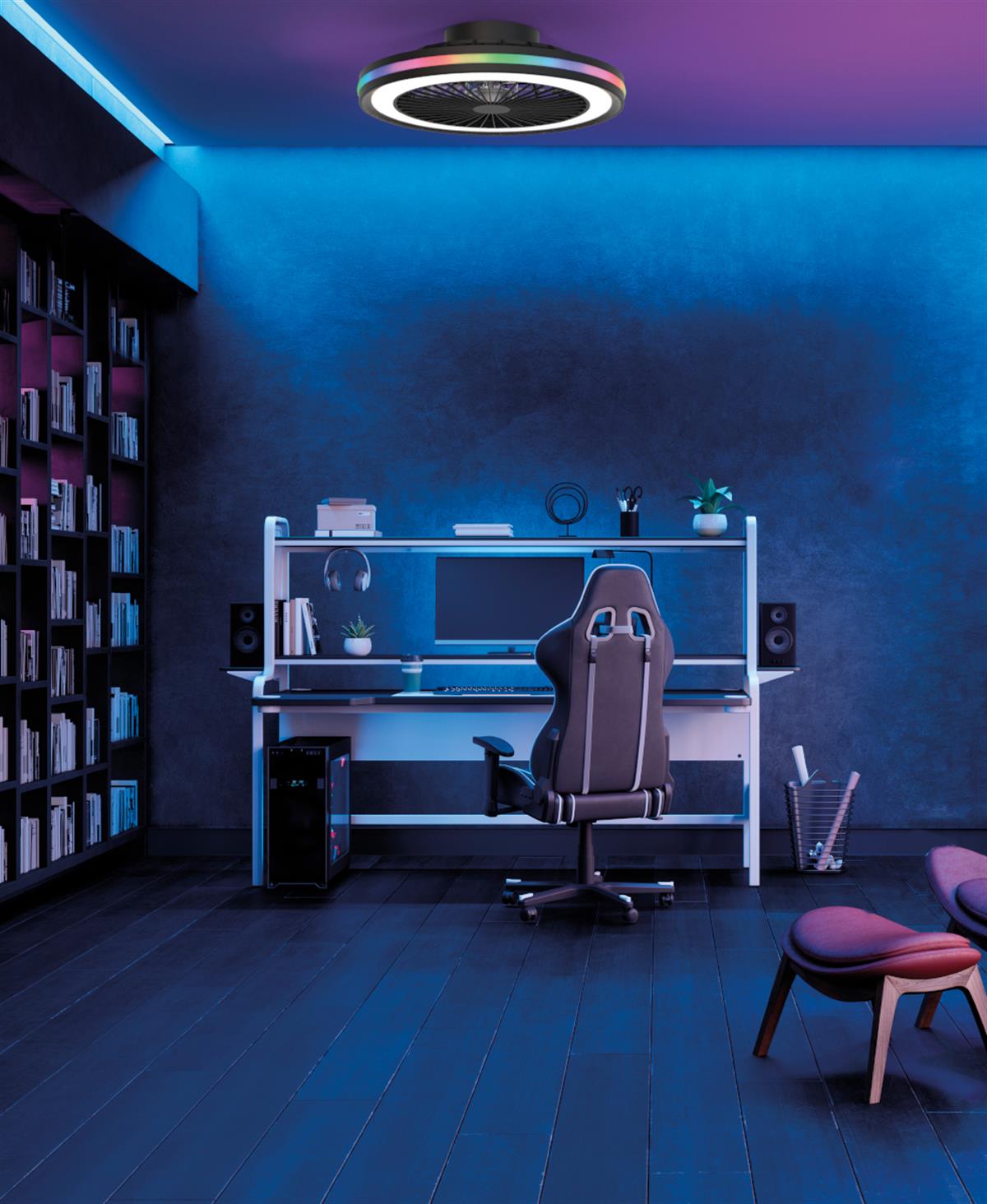 GAMER SİYAH RGB VANTİLATÖR