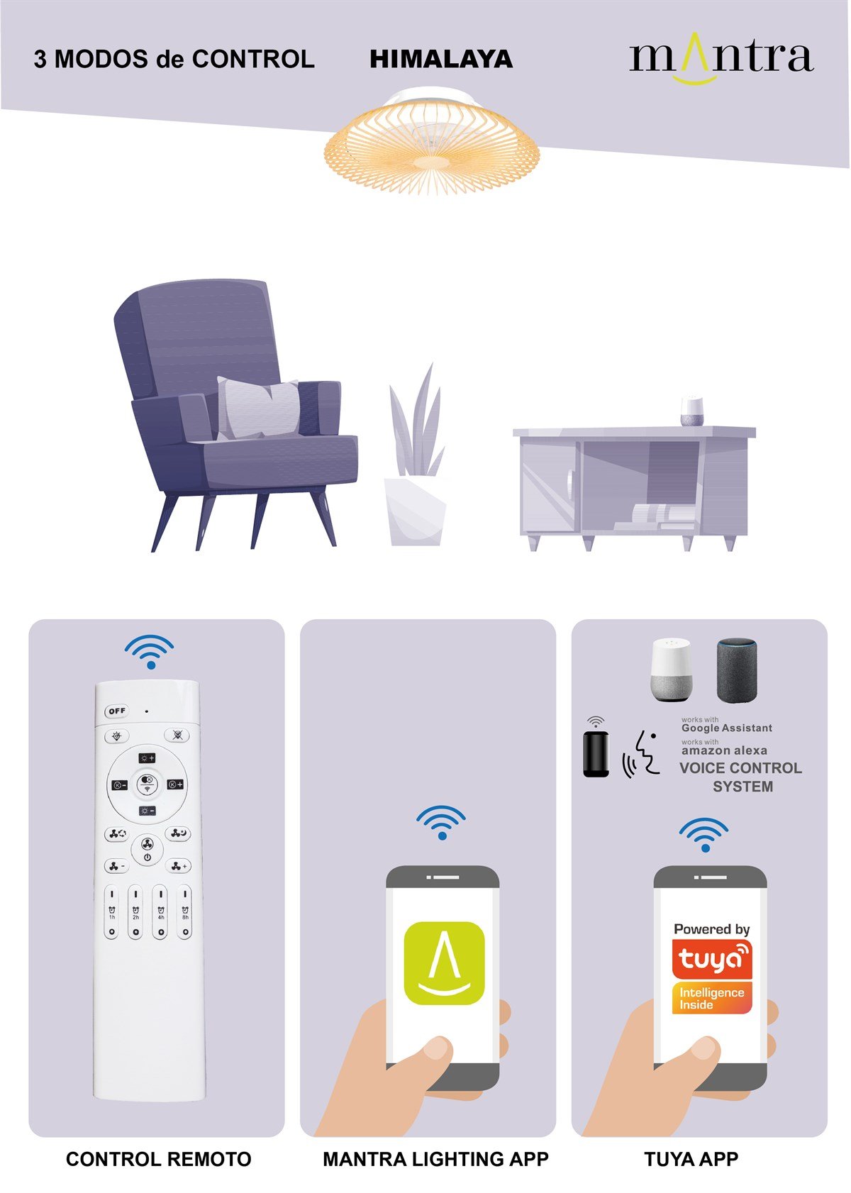 HIMALAYA BEYAZ VANTİLATÖR / FAN