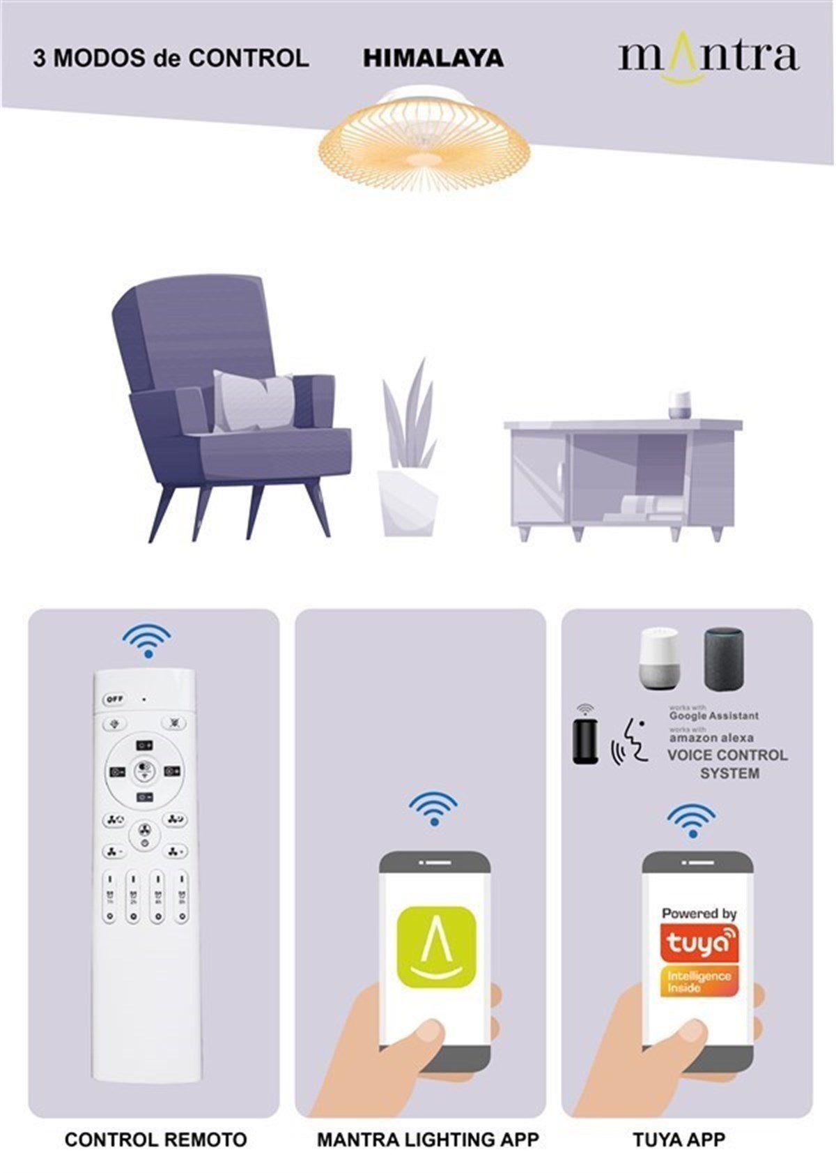 HIMALAYA BEYAZ VANTİLATÖR / FAN