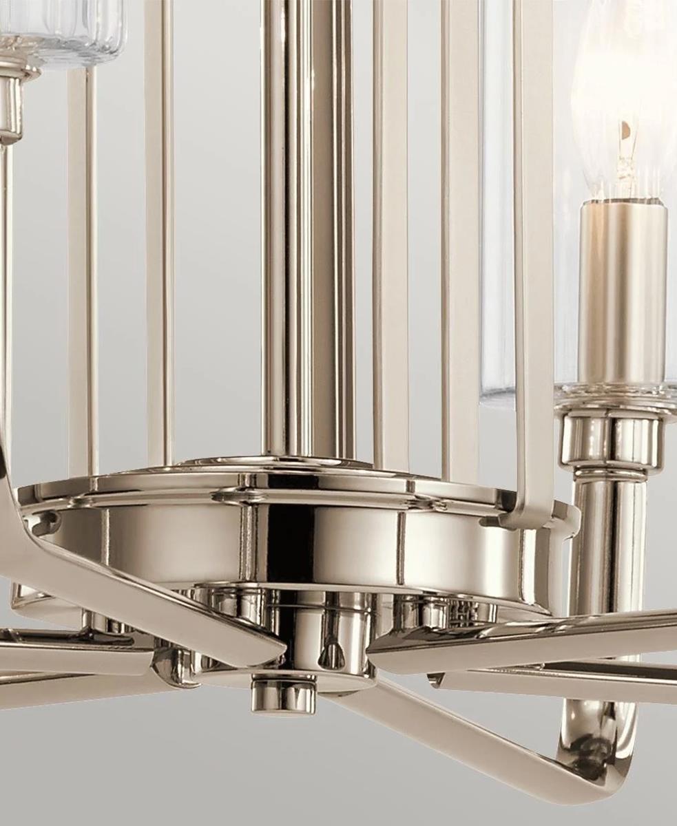 KIMROSE 6 KOLLU NİKEL AVİZE