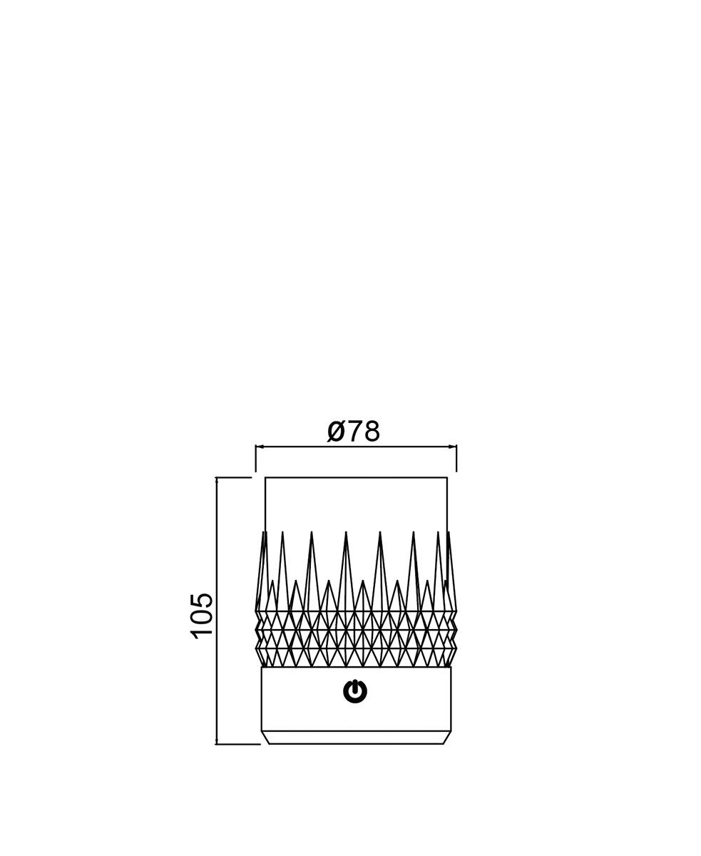 Lax Şarjlı Beyaz Masa Lambası