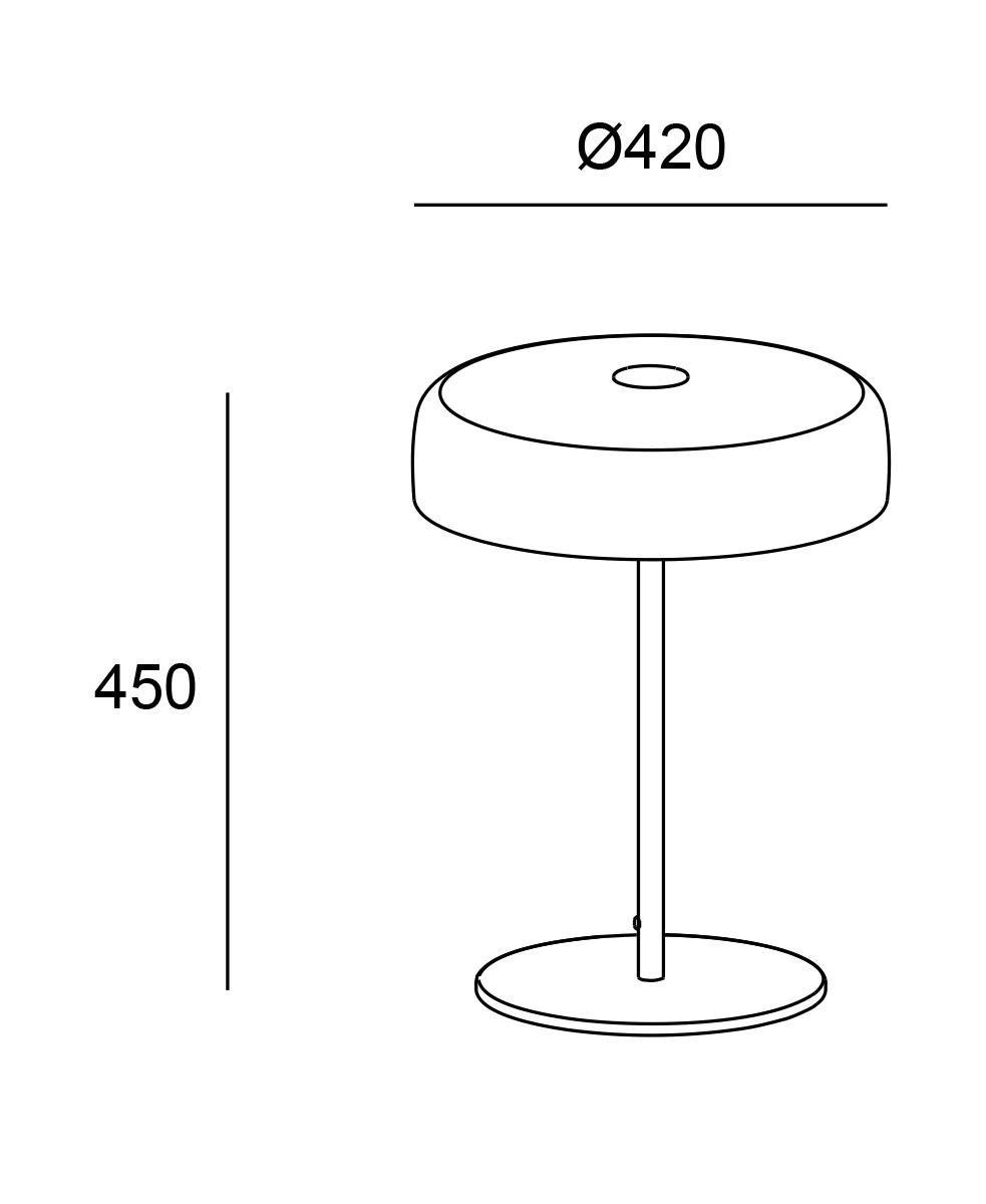 Levels 42 cm Yeşil Renk Masa Lambası
