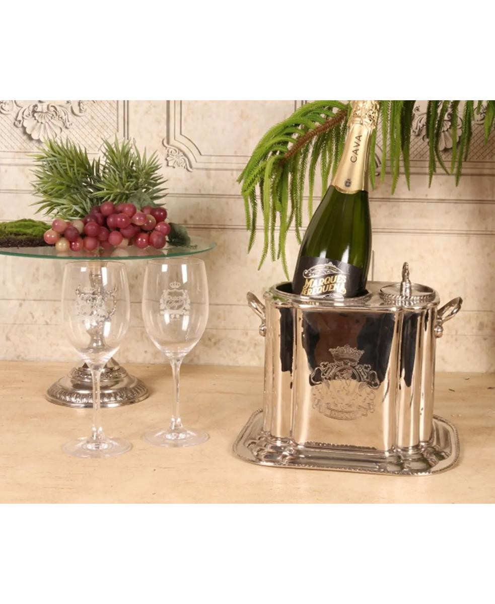 Nikel Şarap Şampanya Kovası 25.5x21 cm