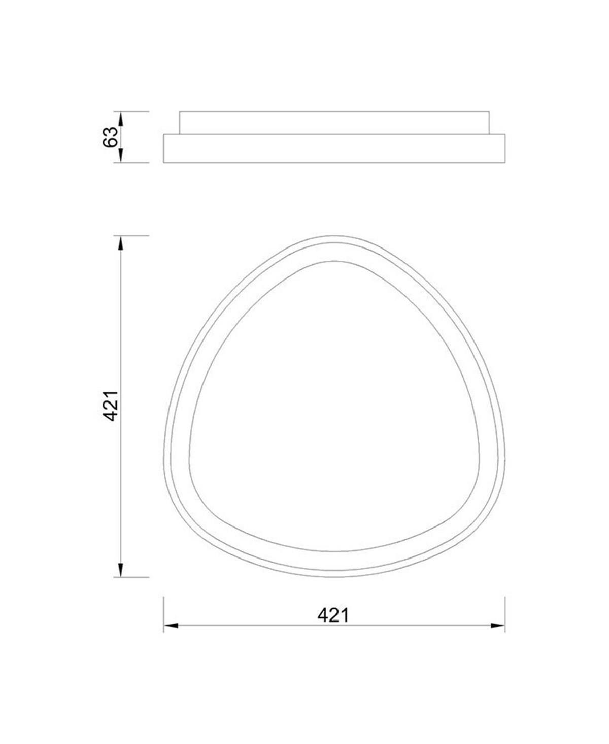 NISEKO 42 CM AHŞAP RENGİ PLAFONYER