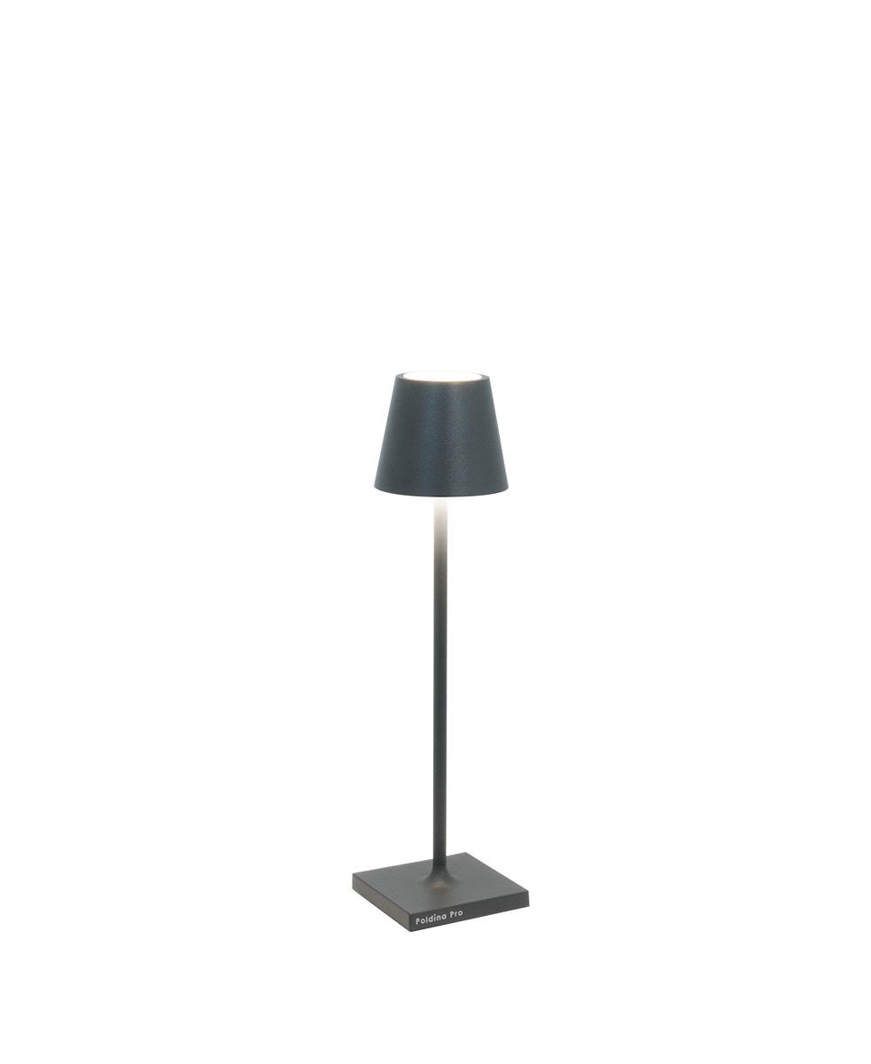 Poldina Micro Şarjlı Masa Lambası - Koyu Gri