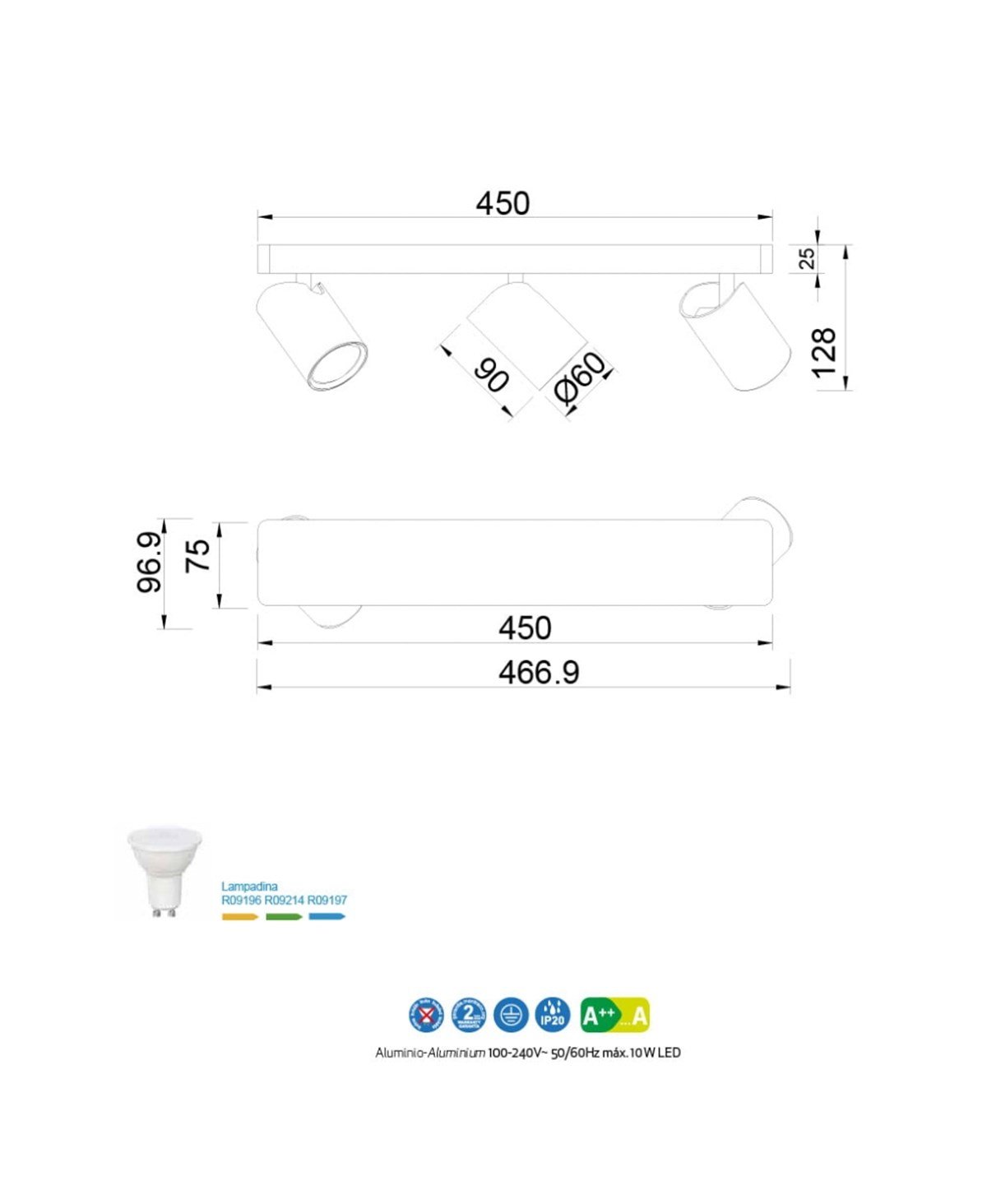 SAL ÜÇLÜ APLİK / PLAFONYER