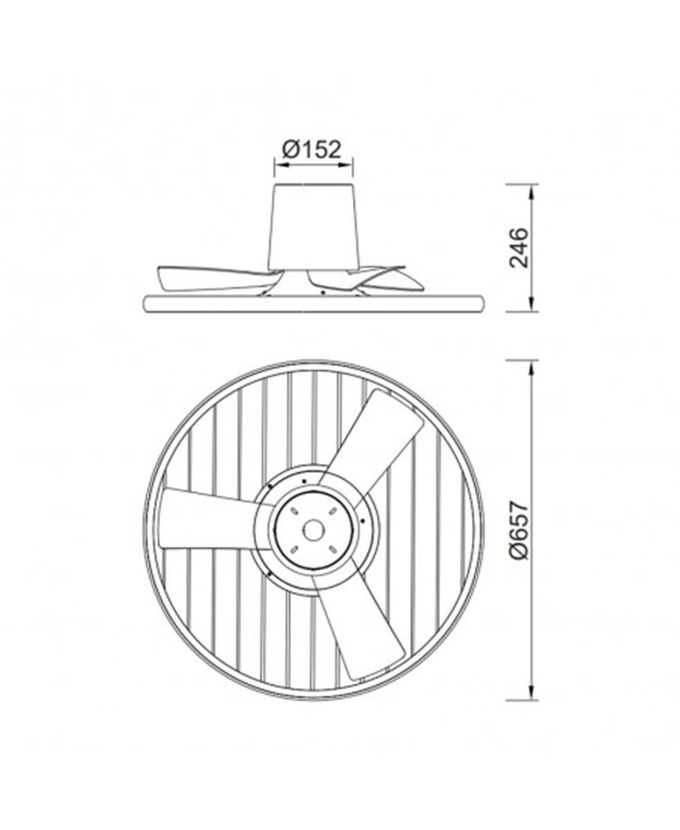 SOHO SİYAH VANTİLATÖR