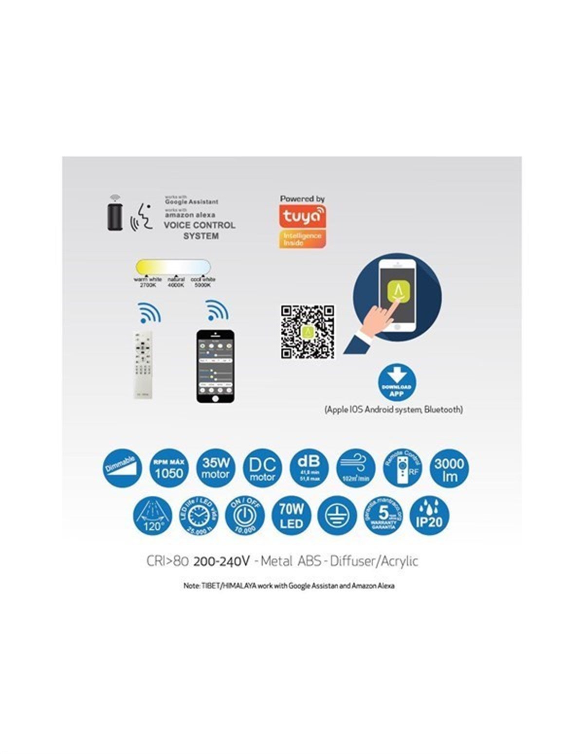 TIBET BEYAZ VANTİLATÖR / FAN