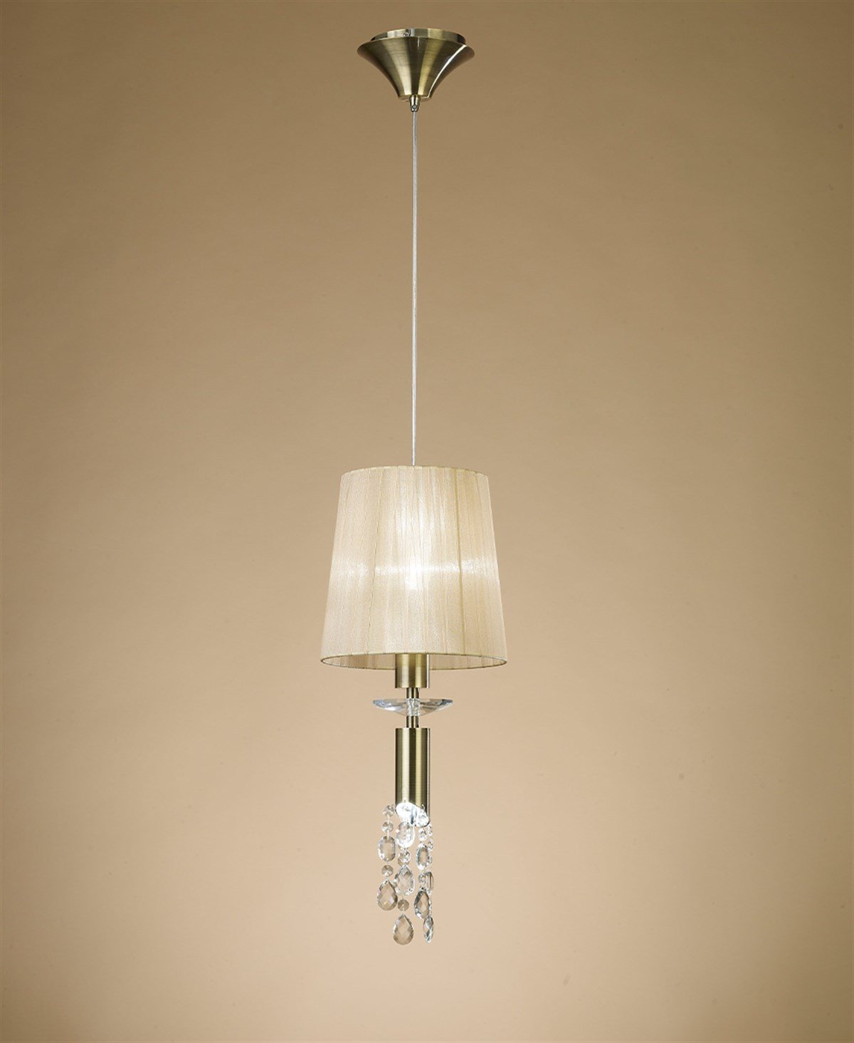 TIFFANY KÜÇÜK TEKLİ BRONZ SARKIT