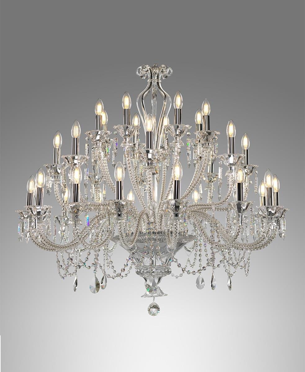 TIZIANO 32 KOLLU BOHEMIA KRİSTALİ AVİZE