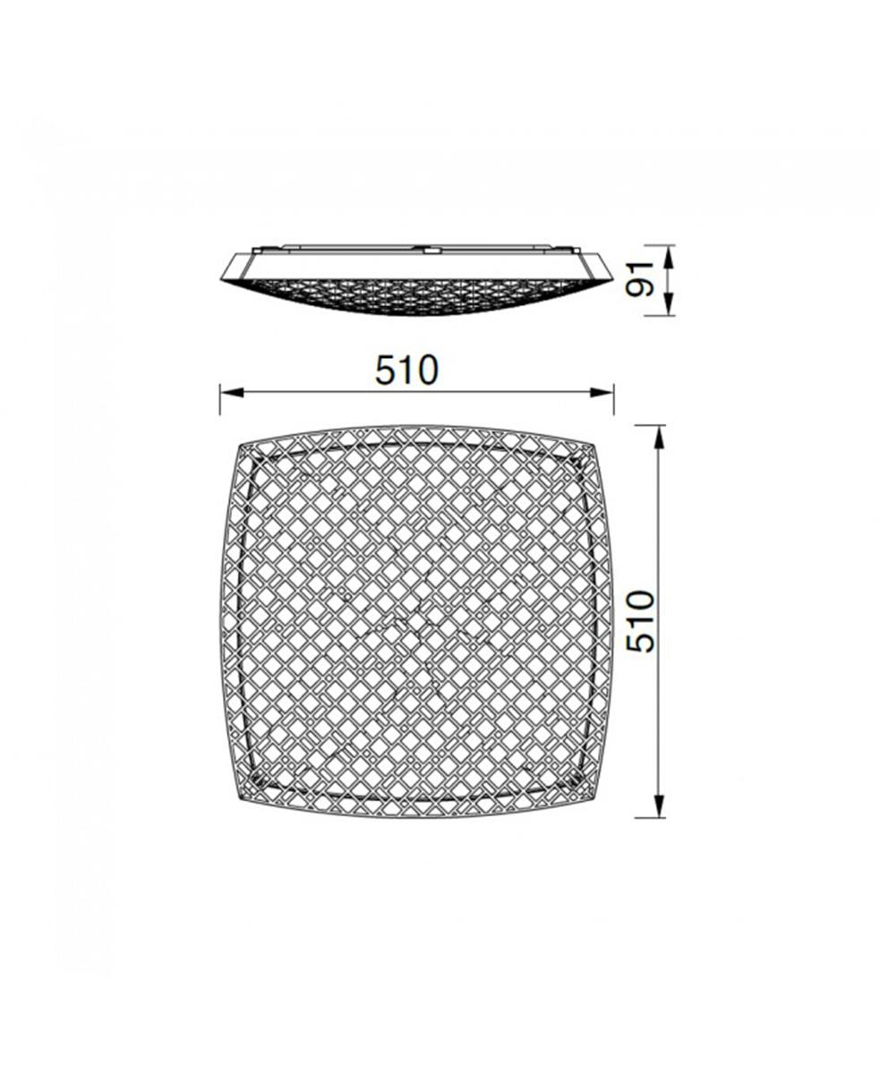 URBAN SİYAH 80W PLAFONYER