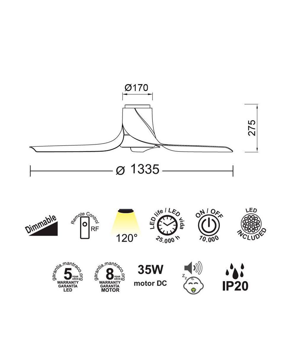 USHUAIA BEYAZ VANTİLATÖR / FAN