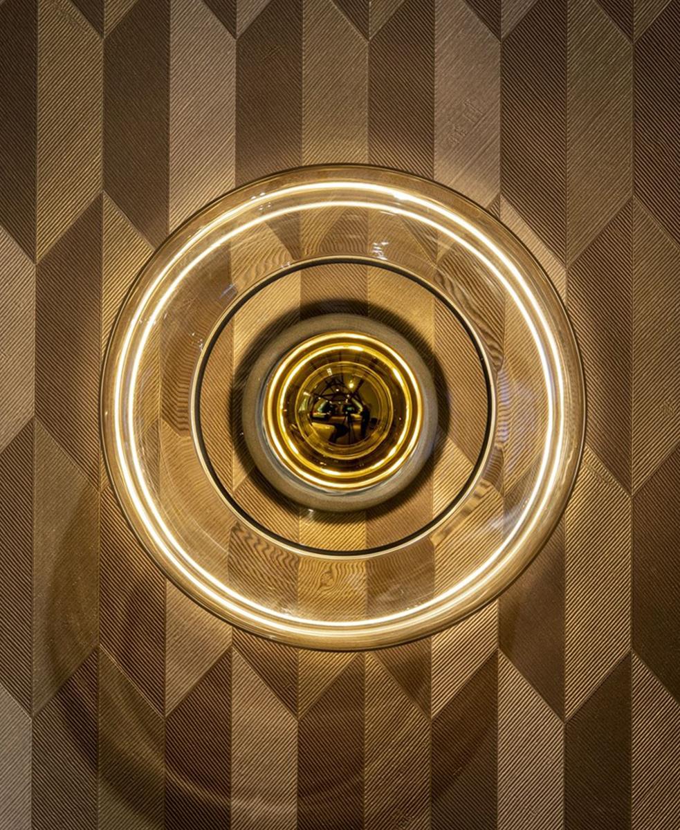 Zepp Büyük Boy Şampanya Aplik-Plafonyer