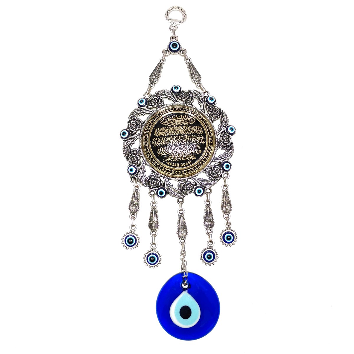 10X29cm Evil Eye Prayer Metal Frindge Wall Decoration 
