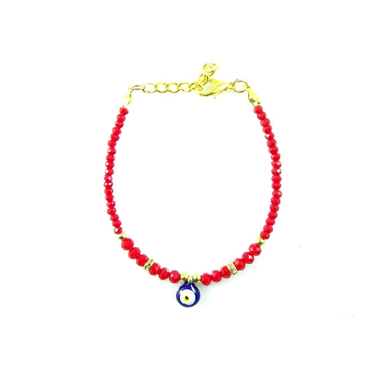 Crystal Evil Eye Pendant Bracelet (12 Pack)
