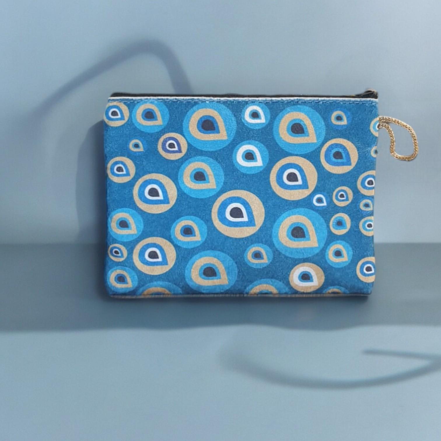 21x15,5 Cm Nazar  Desenli (Desen Seçenekli) Kadife Cüzdan